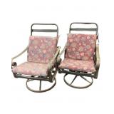 2 Tropitone Swivel Rocker Patio Chairs