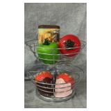 Vintage Murano-style Blown Glass Tomato and Bell