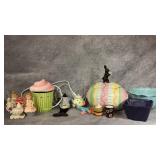 Veg Home Interiors Ceramic Easter Egg Cookie Jar,
