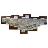 HARRIET PRISKA MOUNTAIN SCENE TILE PAINTING