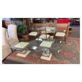 10pc Dining /Living Room Set w Table,4 Chairs,Side