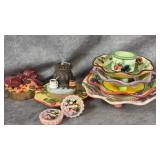 Vintage Candle Plates, Candle Toppers, Yankee Wax