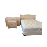 Pine Wood Bedroom Set- Queen Bed, Dresser and