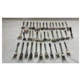 collection of antique or vintage silver-plated