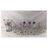 Vintage HAMMS Beer Advertising Pitcher, Beer Mugs