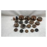 antique cast iron scale weights,