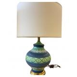 Vintage Glazed Ceramic Lamp