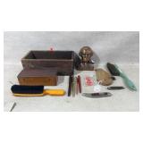 Wood boxes, pens, knives and more