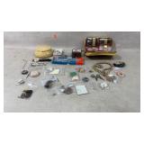 Jewelry, Sewing Tools, and Trinkets Lot