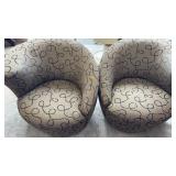 Post Modern Swivel Tub Chairs