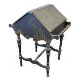 Antique Hand Painted Sewing Box