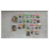 collection of vintage marbles categorized