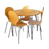DOREL Wooden Modern Retro Table and Chairs