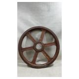 20' antique cast iron wheel or pulley sheave