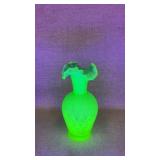 Fenton satin art glass vase, specifically