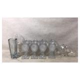 Crystal Items Including Glasses and Vase