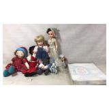 Dolls and Collectible Bears Group Lot