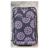 Dark and Light Purple Rolling Suitcase, 3 Zipper