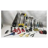 Large group of assorted hand tools