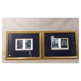 Framed Winter Scene Prints In Gold Frames