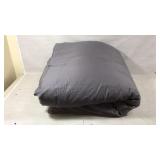 Gray Fabric or Bedding Material in Folded Conditio