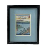 Utagawa Hiroshige "Descending Geese at Katada"