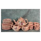 Vintage Ceramic Baby Pink with Floral Designs