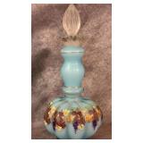 Vintage Hand-painted Light Blue Fenton Perfume