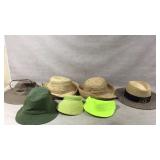 Hats and Visors: Lot of Seven Items