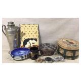 Decorative Items Including Plates and Pitcher