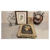 Home Decor, Rooster Art, Throw Pillow,
