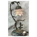"Andrea" by Sadek Art Nouveau Bronze Fairy Flower