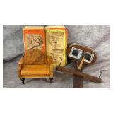 Antique Wooden Monarch Stereoscope with