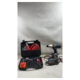 blue and yellow Ryobi 14.4V cordless drill set