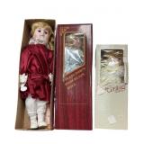 3 Porcelain Collector Dolls