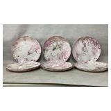 Set of 9 SASHA BRAStOFF Surf Ballet Dinner Plates
