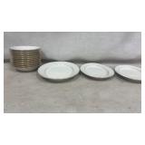 Noritake Tulane Soup Bowls, Serving Platters