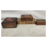 Vintage Wooden Storage Boxes