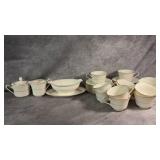Noritake Troy Pattern Bone China Teacups,