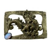 Antique Art Nouveau Opal Sash Pin