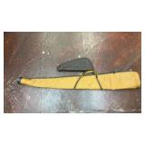Vtg leather long rifle and pistol case