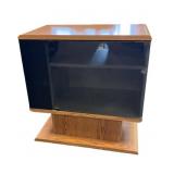 Media Stand with Smoke Glass Door