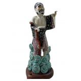 Old Chinese Famille Rose porcelain immortal