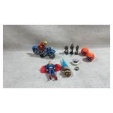 vintage tin-litho and plastic toys including a