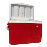 Red Rubbermaid Ice Chest