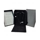 MicroCord Floral Pendant Necklace with Box
