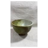 Japanese-style matcha bowl is likely a handmade