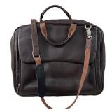 Brown leather computer bag