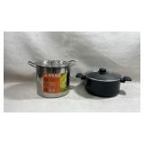 IMUSA 8qt stainless steel stock pot features a