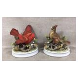 Male and Female Cardinal Figurines by Andrea